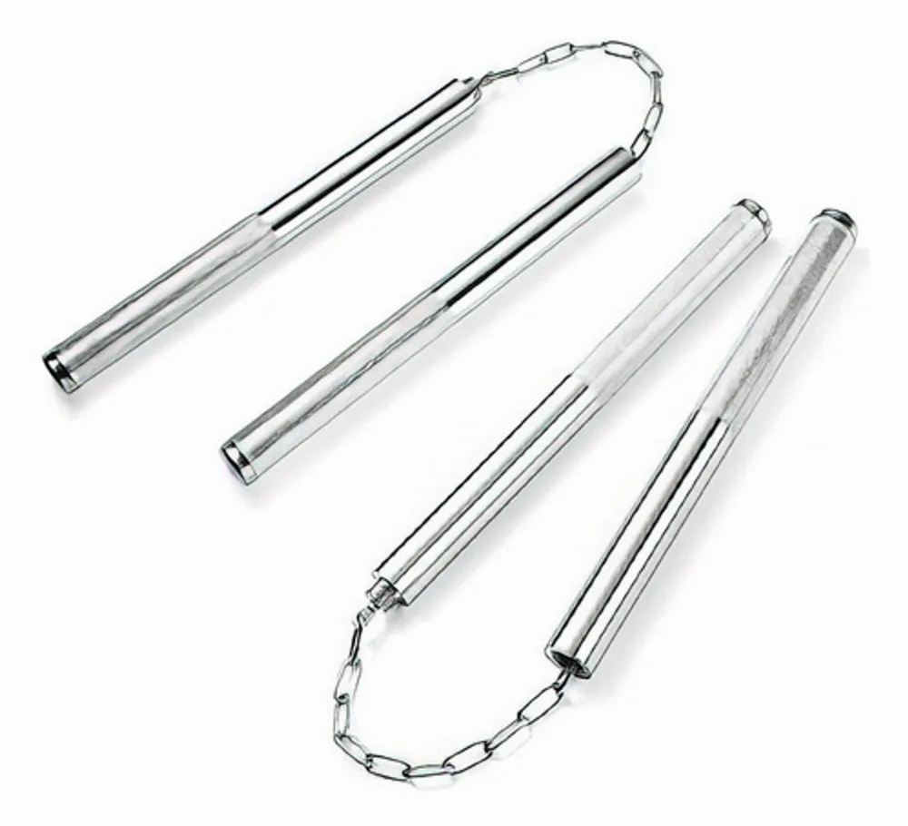 Stainless Steel Nunchaku Classical bruce lee style, Martial Arts Training Practice Metal Durable Nunchaku Sold By Fight Fitness