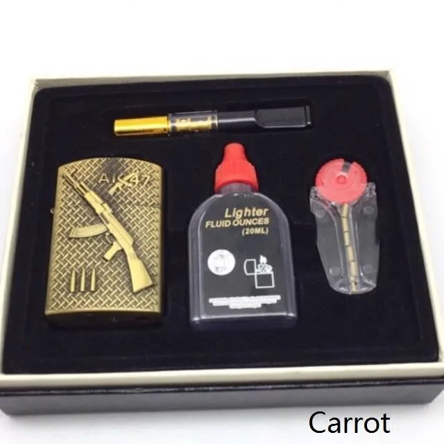 Zippo lighter+Oil+Filter+Flints