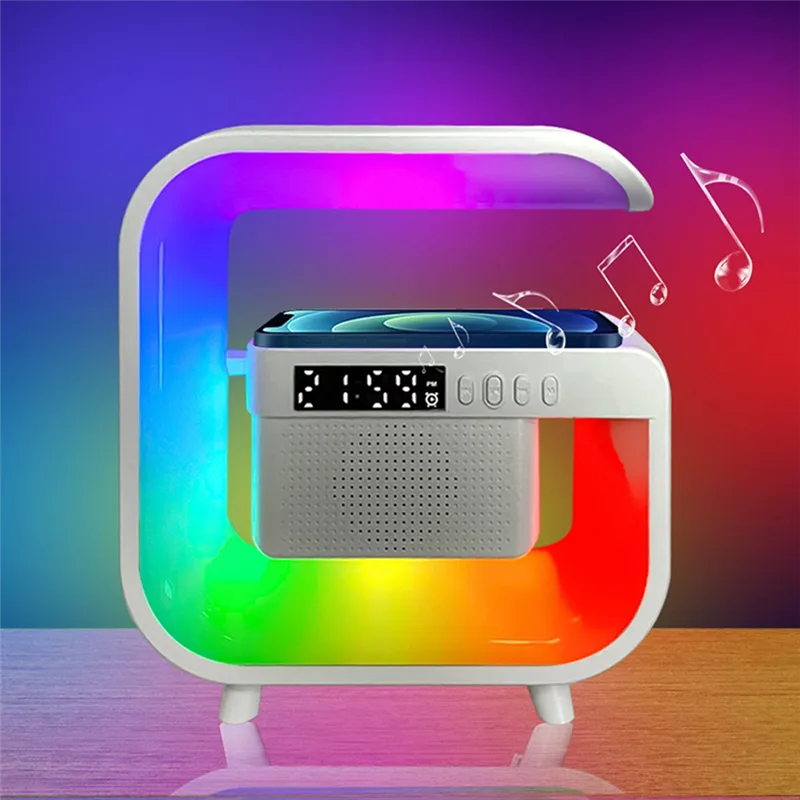 💥✌LED Wireless Charger Stand +Bluetooth 5.0 Speaker😍