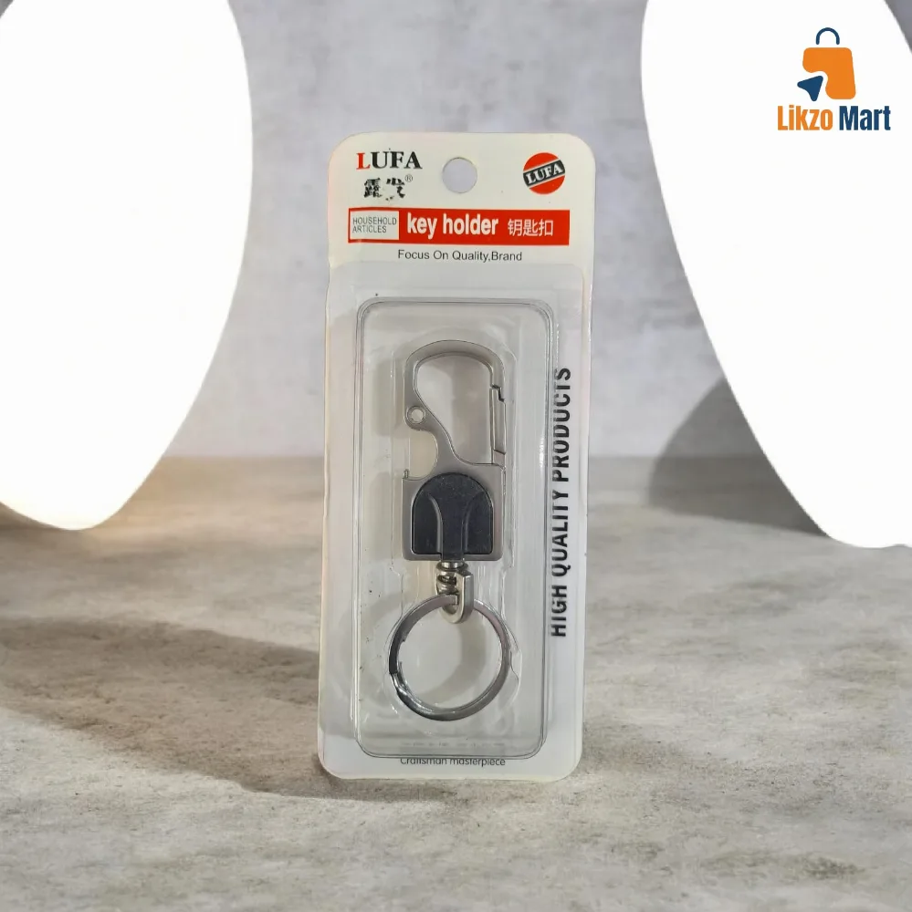 LUFA Black Gold Antique Metal Keychain🗝️