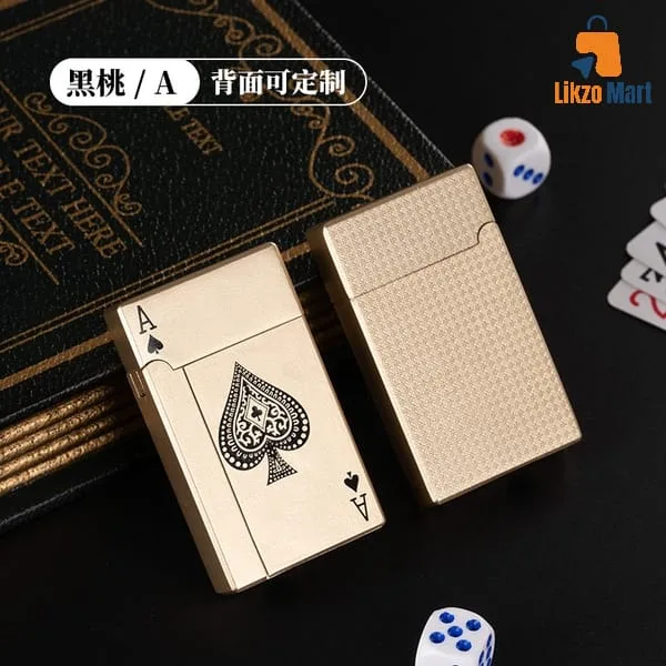 🔥 PL138 Langsheng Poker Direct Blue Flame Inflatable Lighter 🔥