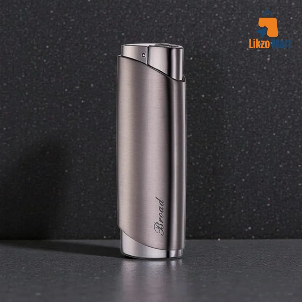 Business Gifts Metal Brushed Windproof Straight Lighter💥