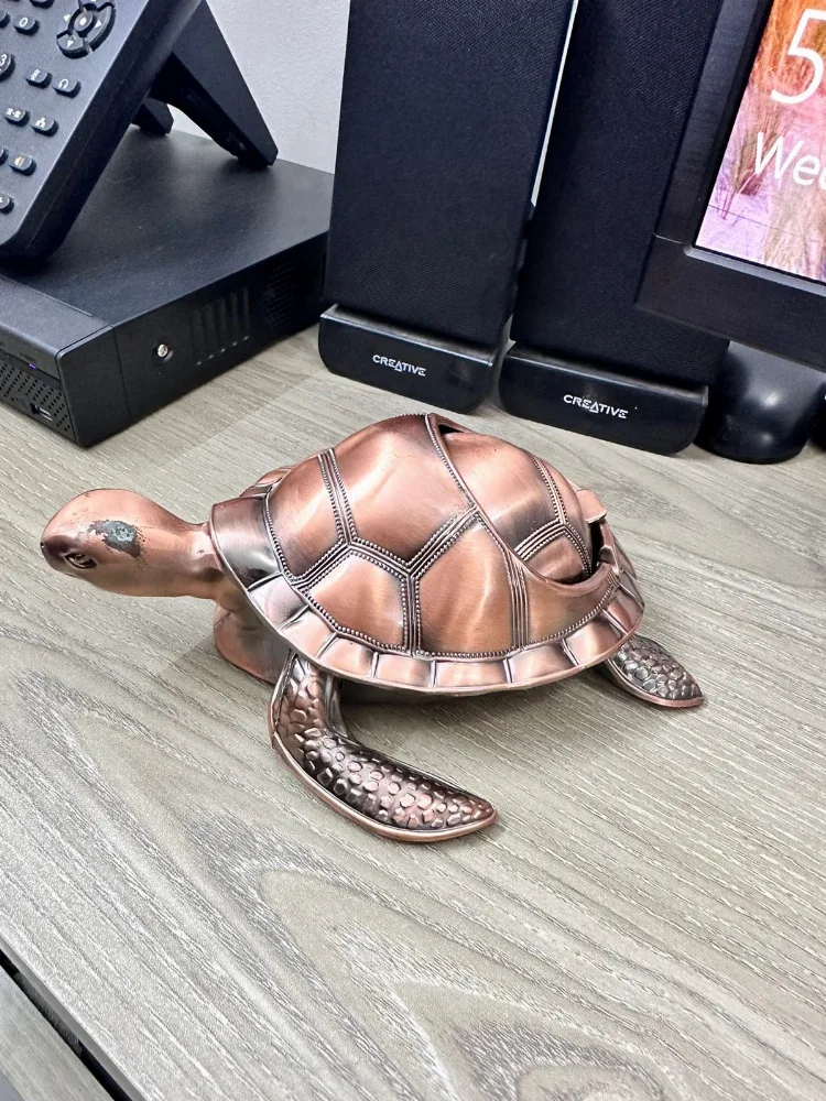 🐢 স্টেইনলেস স্টিল টার্টল সিগারেট অ্যাশট্রে 🐢