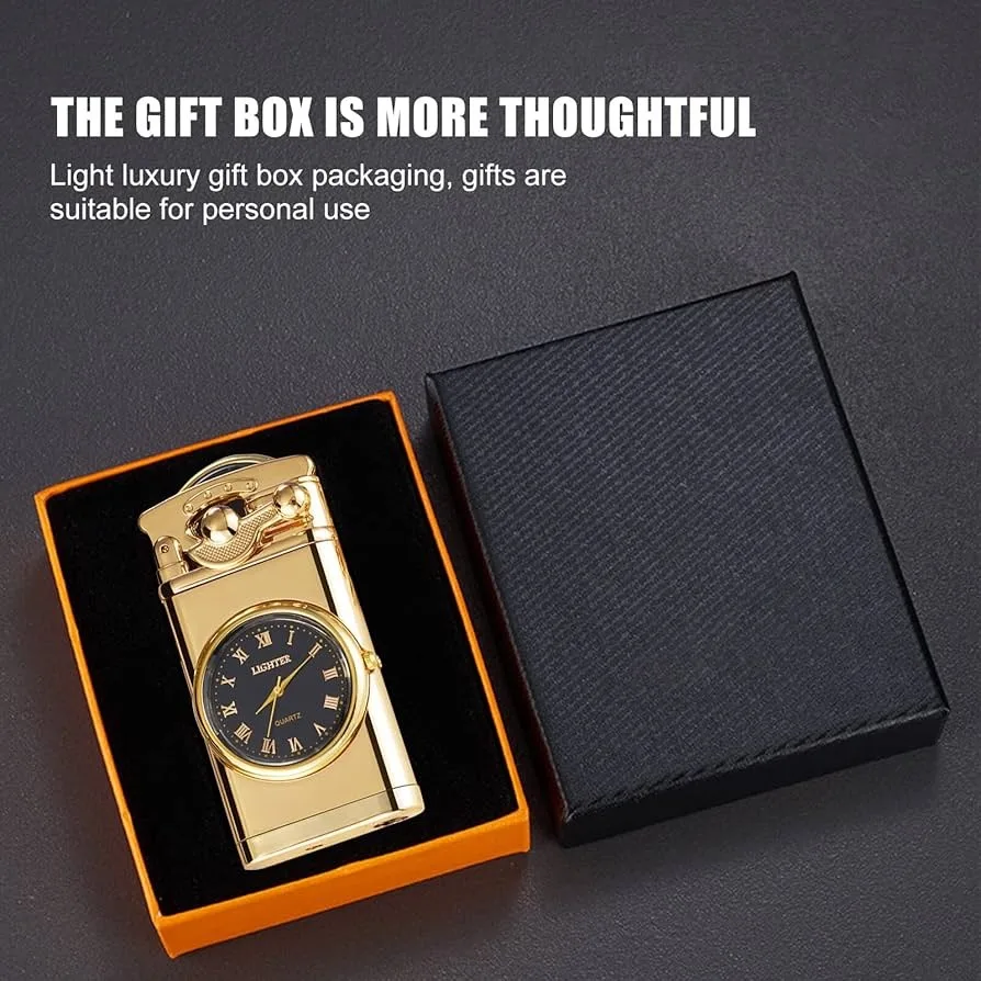 ⌚🔥 Creative Watch Style Blue Flame Gas Lighter