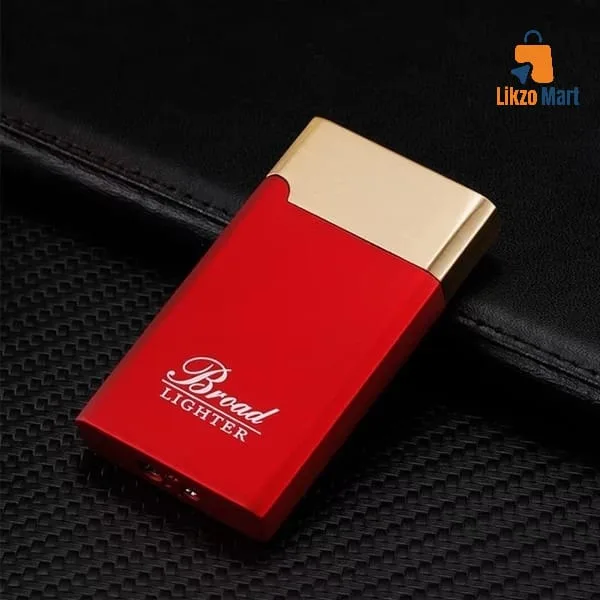 Classic Metal Windproof Lighter Personality Frosted Red Flame Lighters