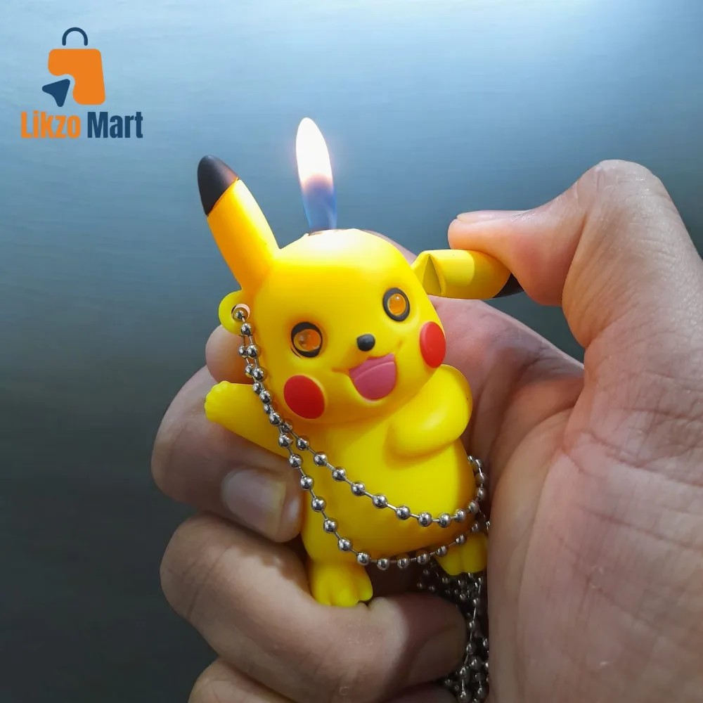 Pokemon Pika Lighter Butane Gas Keychain