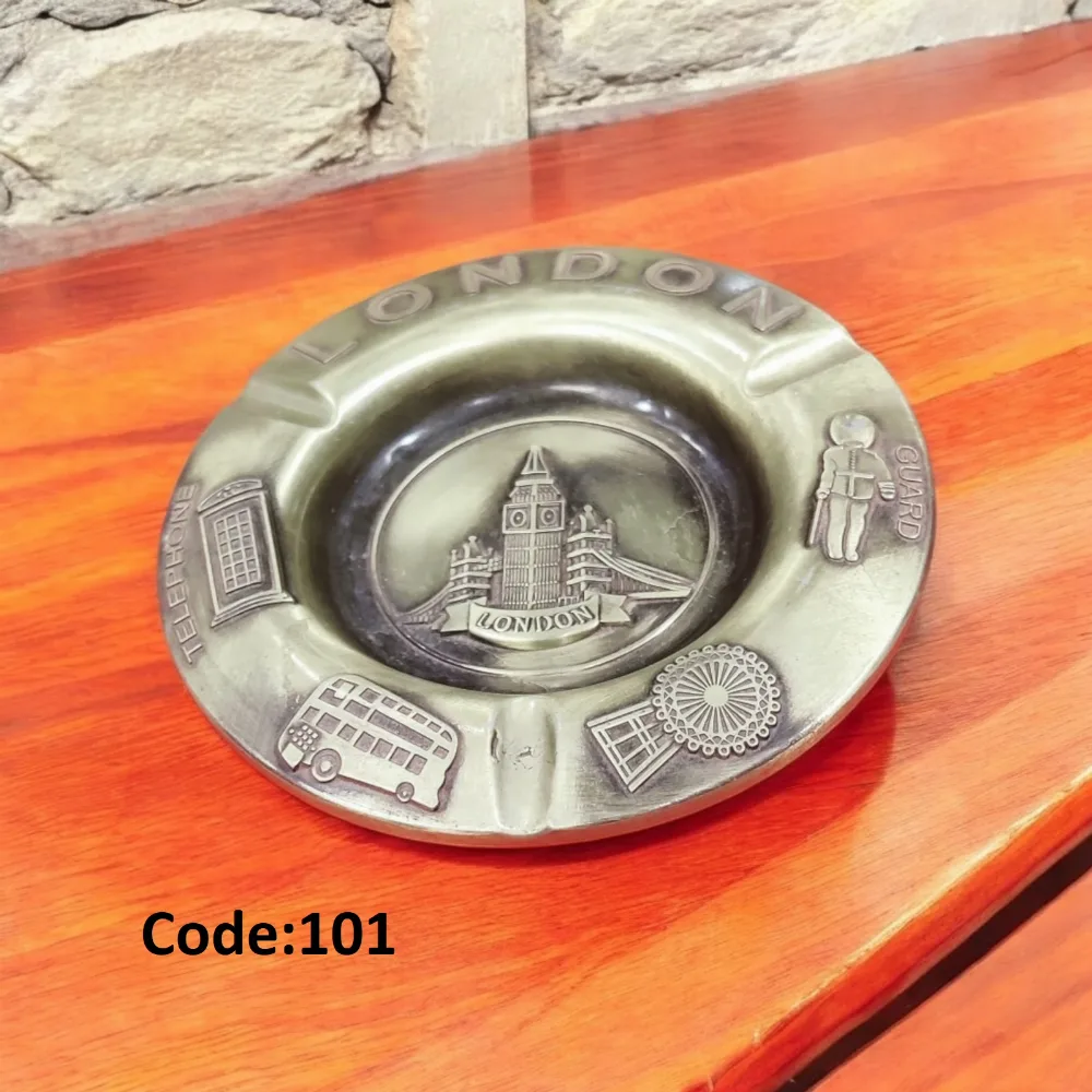 Seraphic Metal Decorative Imp Round tray for Cigarette Ashtray for office,Home,Car|Cigarette