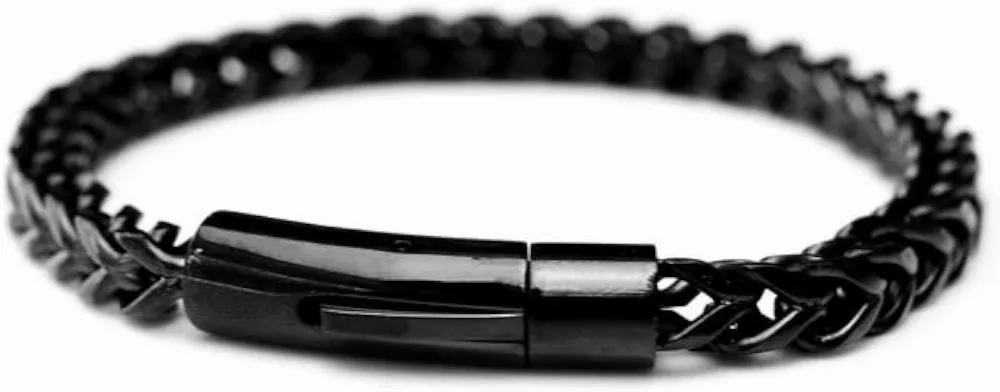 Stainless Steel Bracelet Retro Grey Keel Chain Men'S Thick Bracelet Fashion Accessories Titanium Steel Jewelry