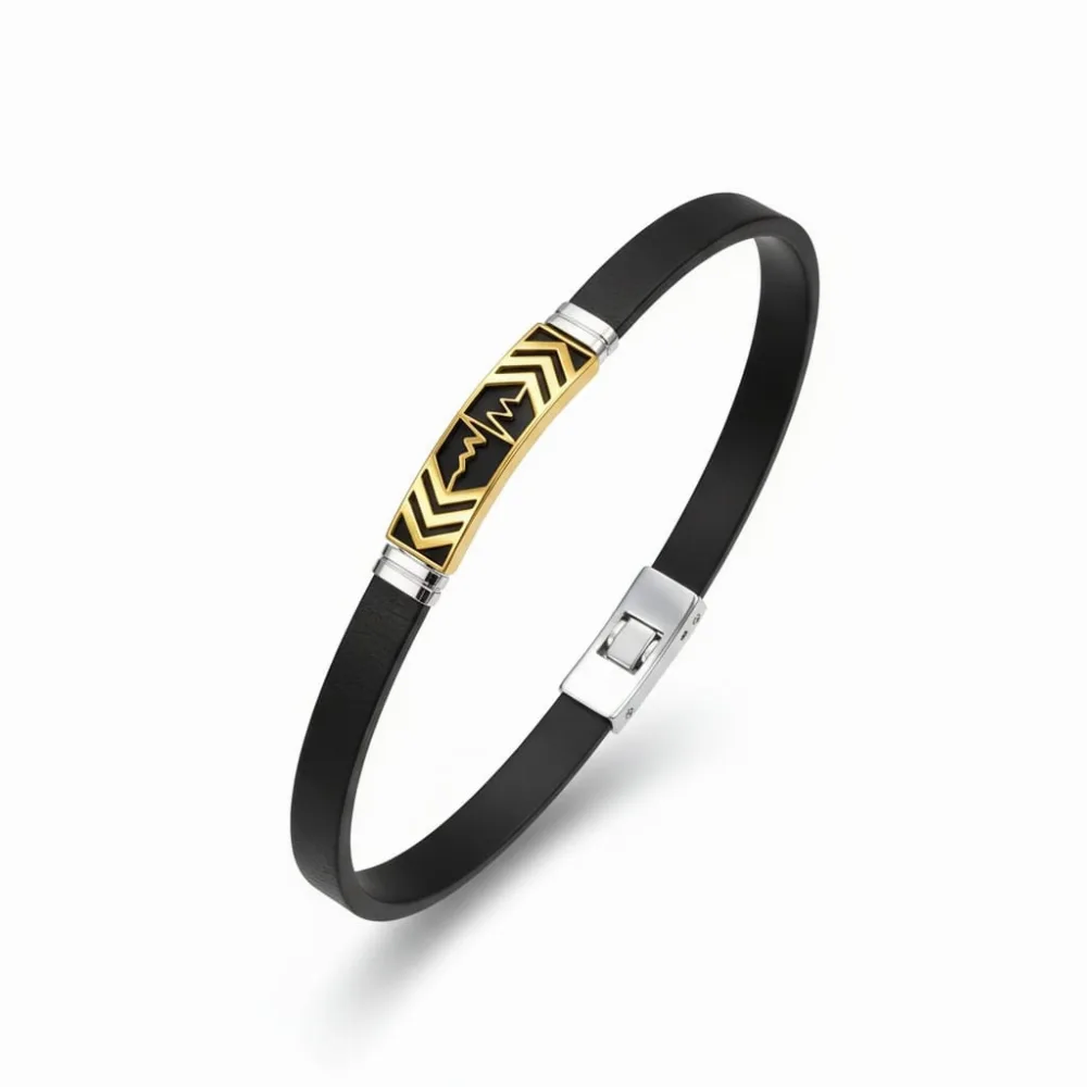 💞 Romantic Lovers’ Bracelet – Heartbeat ECG Design 💞