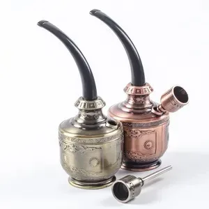 New Bronze Water Smoking Pipe Shisha Hookah Cigarette Bottle Holder Pipe Hookah Tube Filter Tar Multi Purpose