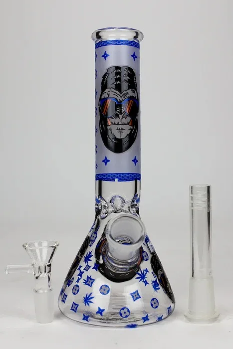 12" Gorilla glass water bong-( Random calour )