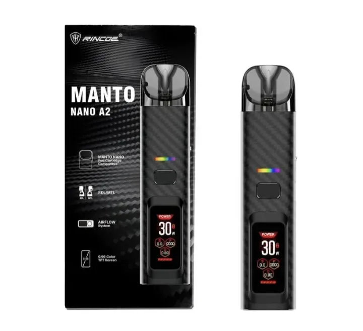 Vape Rincoe Manto Nano A2 Pod System Kit 1000mAh 2ml new (60ml Flavour Juice free)