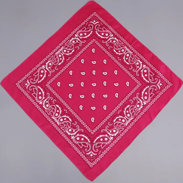 Polyester Paisley cashew flower square scarf magic outdoor riding hip hop style headscarf