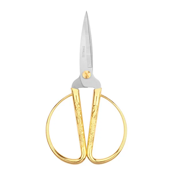 Gold Dragon Phoenix Bonsai Scissors Wedding Shears Home Office Cutting Tool