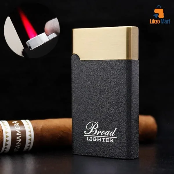 Classic Metal Windproof Lighter Personality Frosted Red Flame Lighters