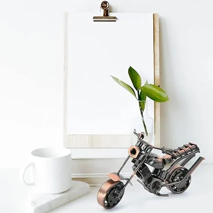 Motorcycle Model Metal Retro Handicraft Motorcycle Home Decor Ornaments for Motorcycle Lovers, Desktop Decoration, Birthday Gifts
