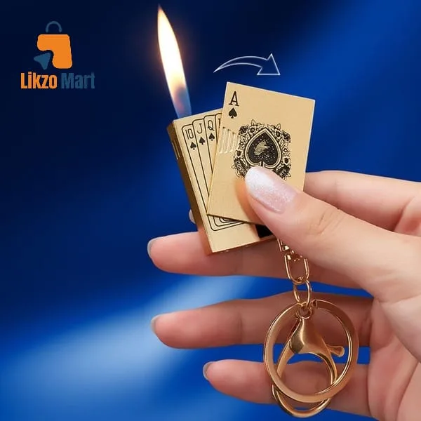 Creative Mini Poker Lighter with Pendant