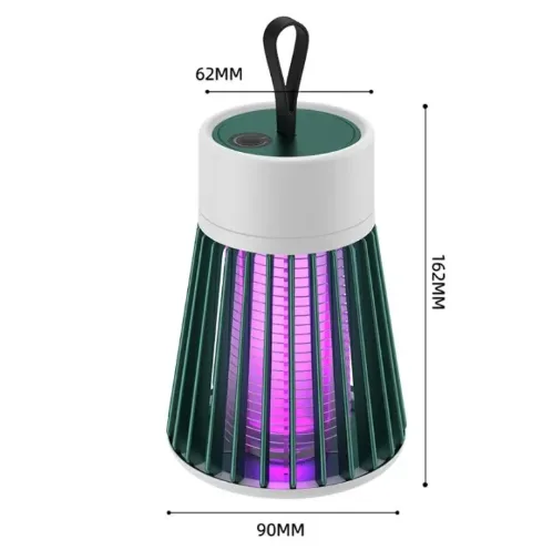 USB-rechargeable electric shock mosquito killing lamp