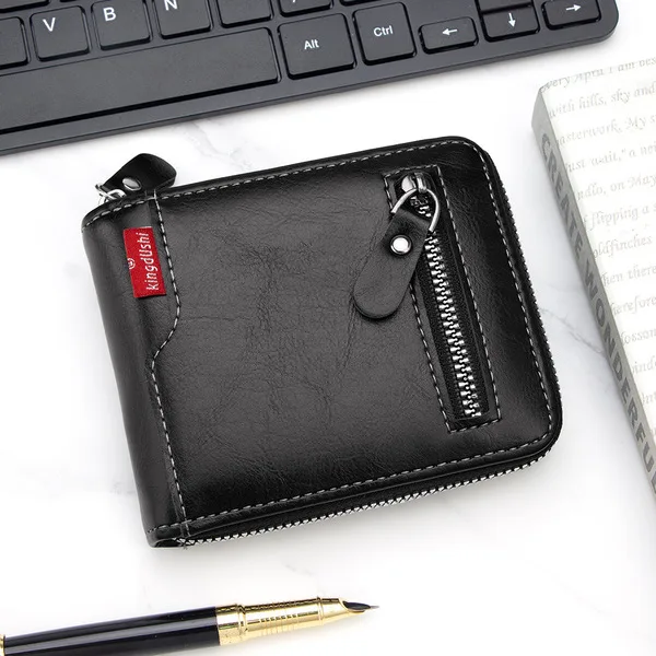 New Men's Short Chain Wallets