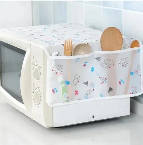 floral microwave oven dust cover