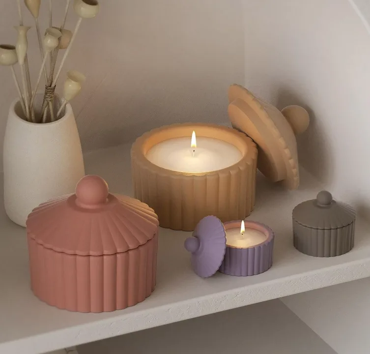 gypsum or ceramic storage jars