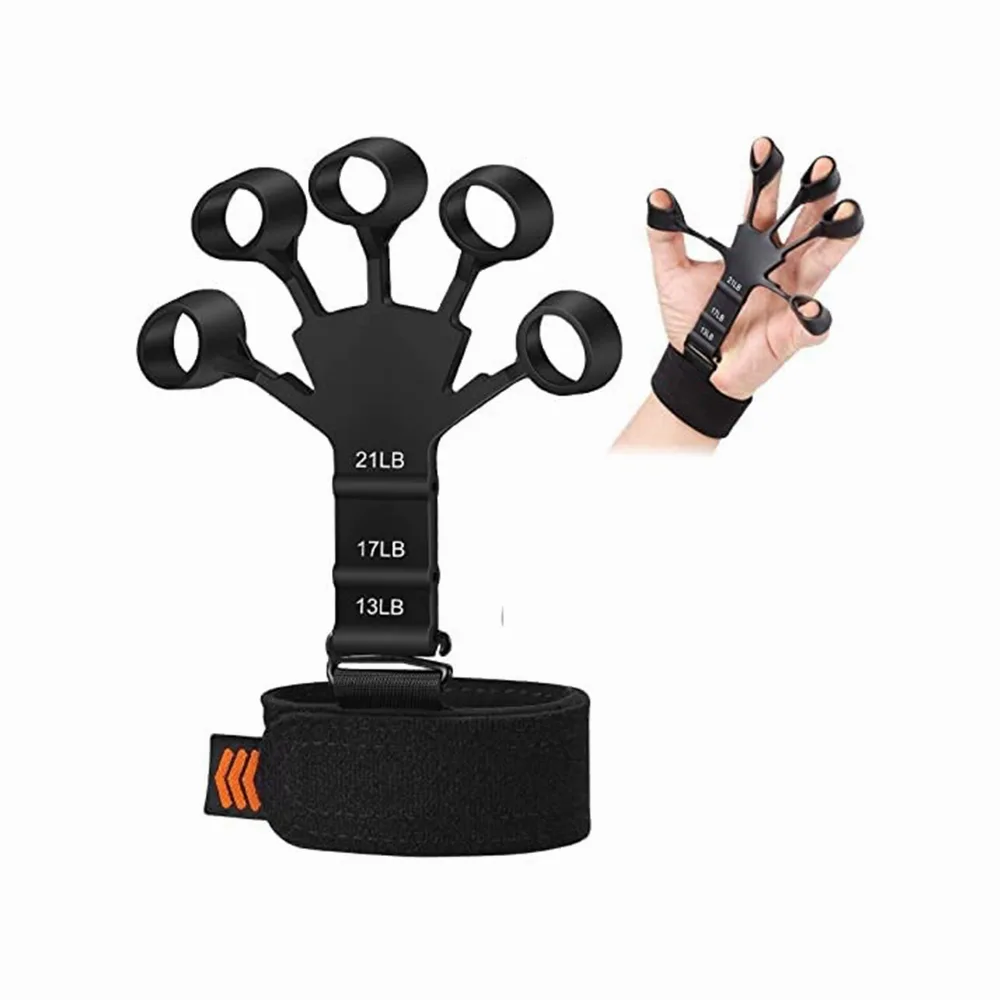 Popular Silicone Finger Tensioner Grip Strength Exercise Strength Stretching Finger Strength Device Flexion and Extension Trainer