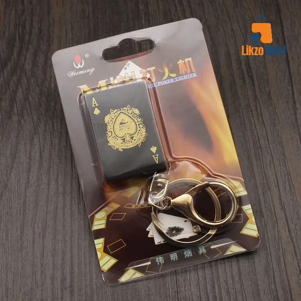 Creative Mini Poker Lighter with Pendant