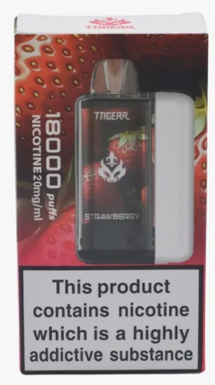Ttigerr 18k Puffs Disposable Strawberry 1 Piece