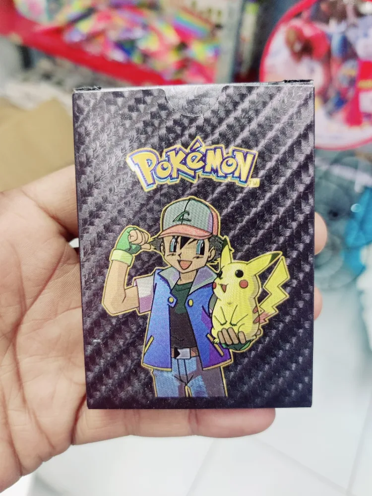 55 Pcs Pokemon Black Cards Black Foil Set English Version