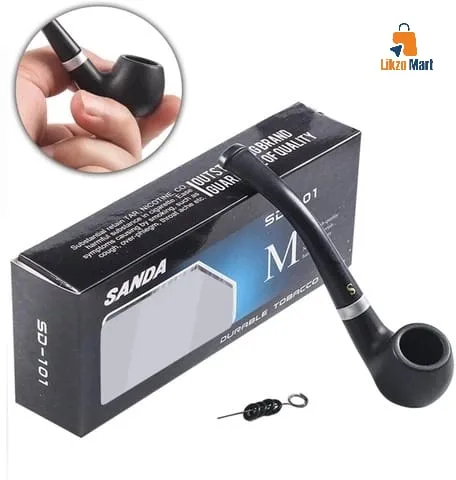 Tiny Tobacco Pipe, Small Black Pipe for Tobacco, Cigarettes and Cigars