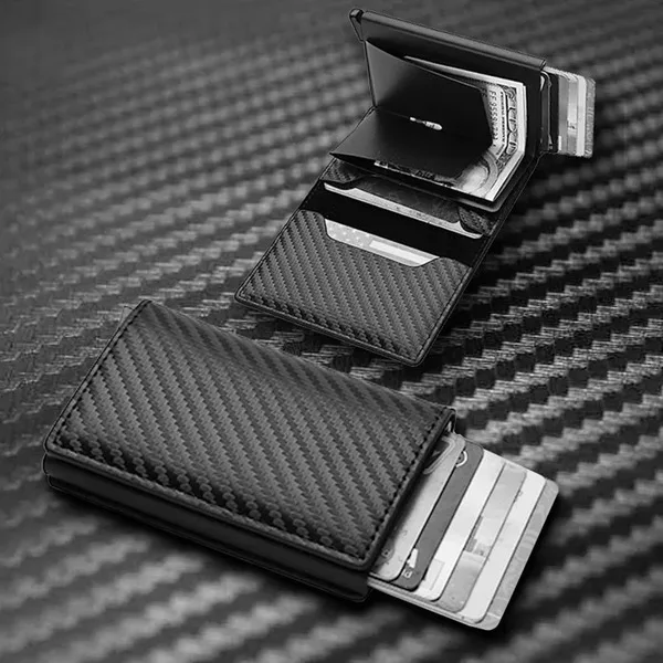 💳 Carbon Fiber RFID Card Bag Wallet