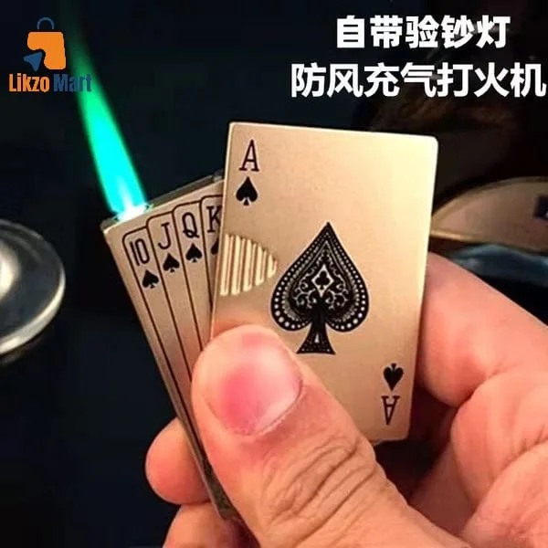 🔥 Internet Red Poker Lighter – হাই-এন্ড গ্রীন ফায়ার লাইটার 🔥