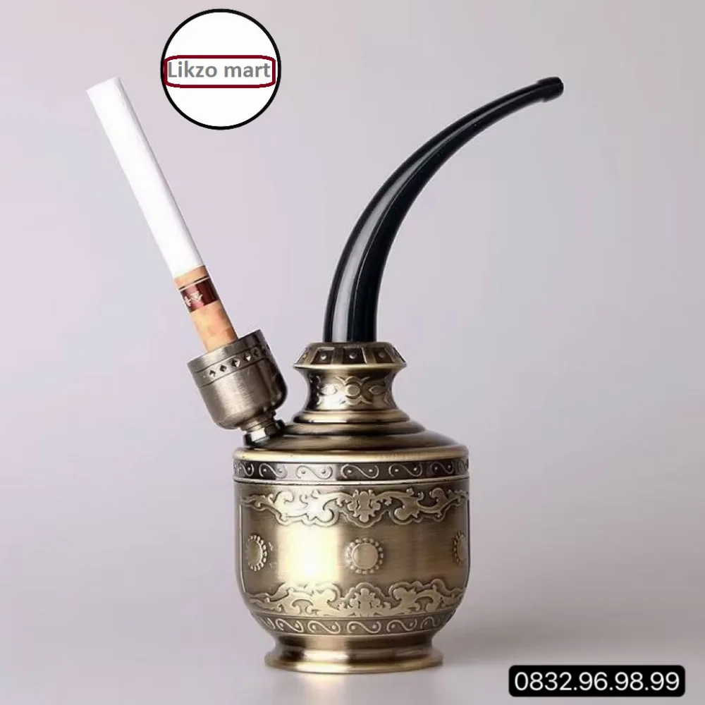 New Bronze Water Smoking Pipe Shisha Hookah Cigarette Bottle Holder Pipe Hookah Tube Filter Tar Multi Purpose