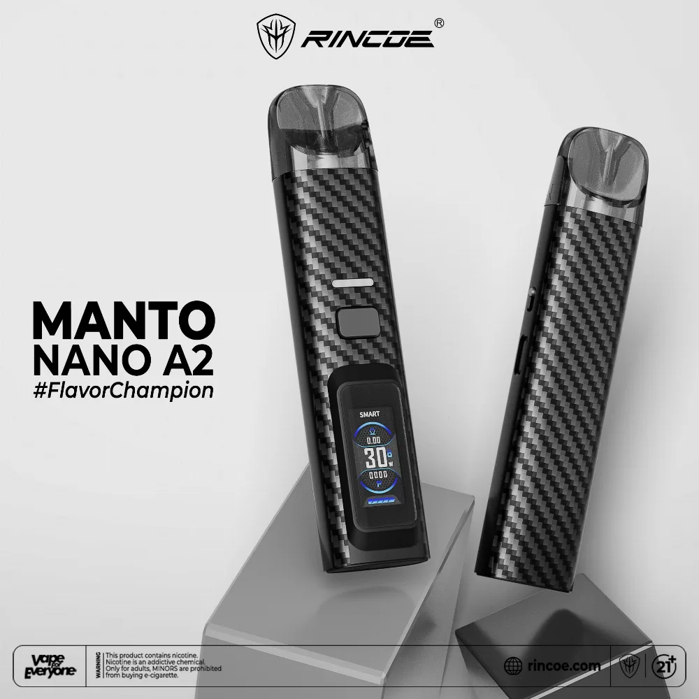 Vape Rincoe Manto Nano A2 Pod System Kit 1000mAh 2ml new (60ml Flavour Juice free)