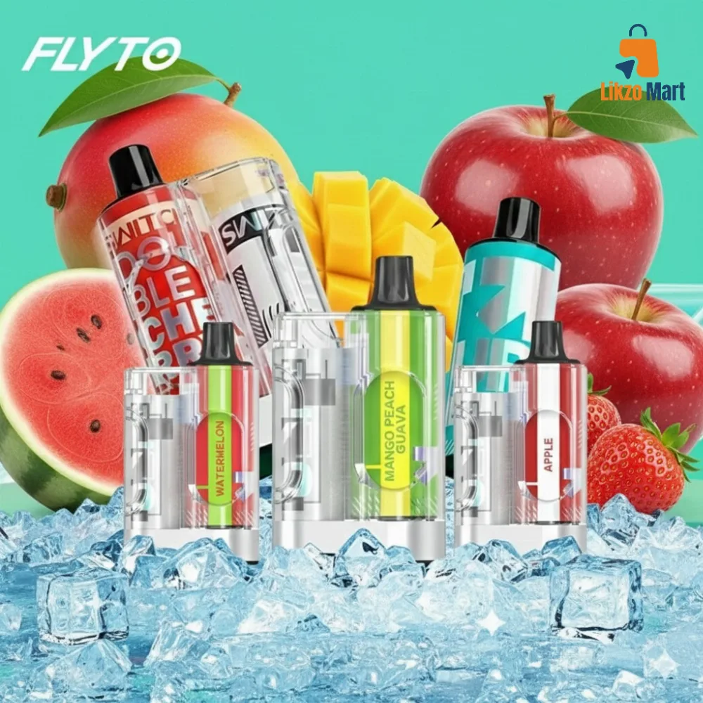 Flyto Switch 6000 Puffs Disposable Pod Kit – Rechargeable, 8ml E-liquid, Type-C Charging
