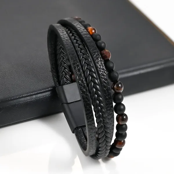 European & American INS Style Men’s Multi-Layer Bracelets