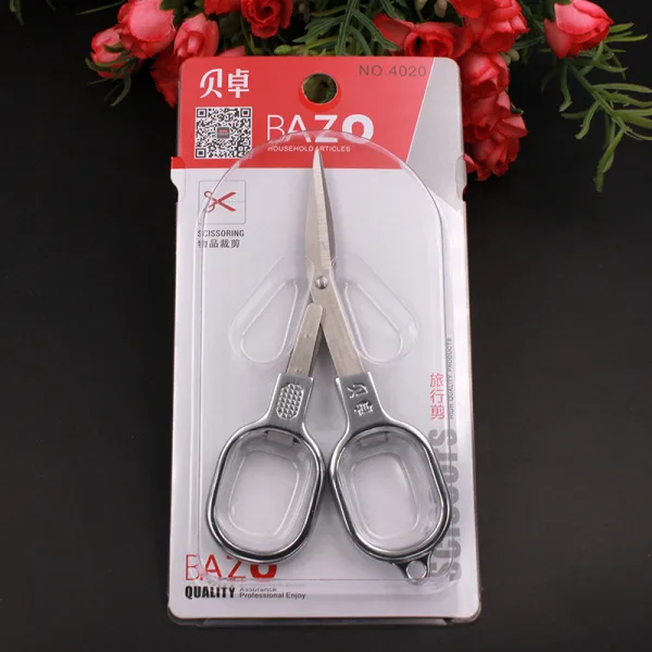 High Quality Multi Purpose Folding Scissors Stainless steel Sewing Scissors Key Ring