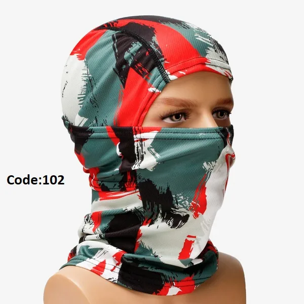Outdoor Riding Full Face Mask Quick-drying Headgear Motorcycle Bicycle Helmet Inner Hat Neck Breathable Sunscreen Headgear