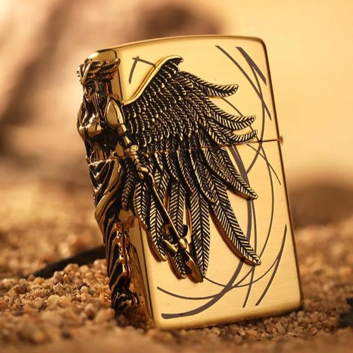 New 3D Zippo Style Gas Lighter