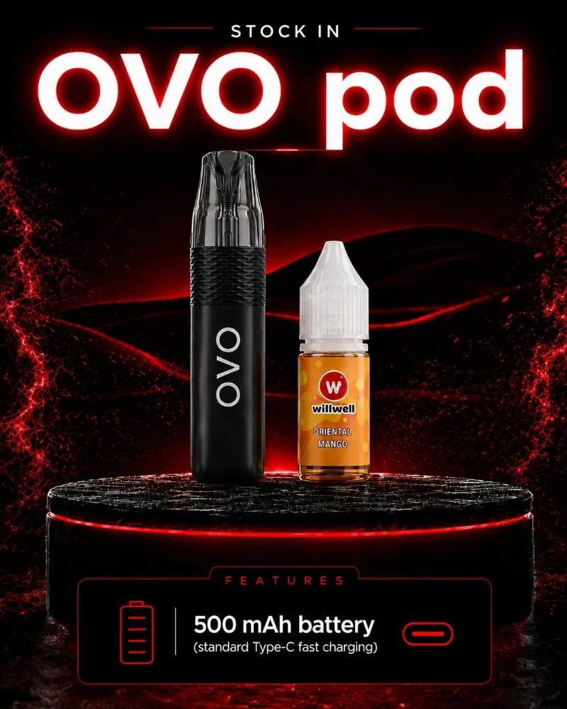 OVO pod system –with 10ml juice