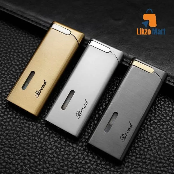 Metal red flame visible windproof inflatable lighters