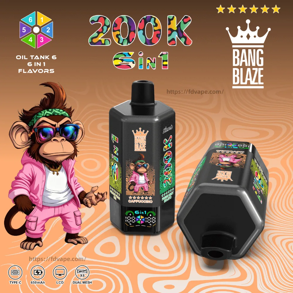 **Bang Blaze 200K 6-in-1 Disposable Vape**