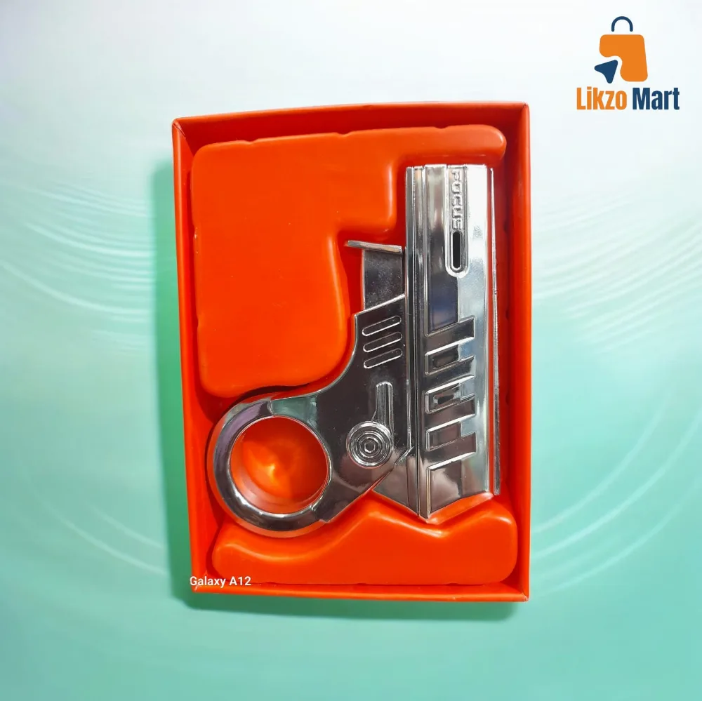 Premium Metallic Gun Lighter Jet Flame