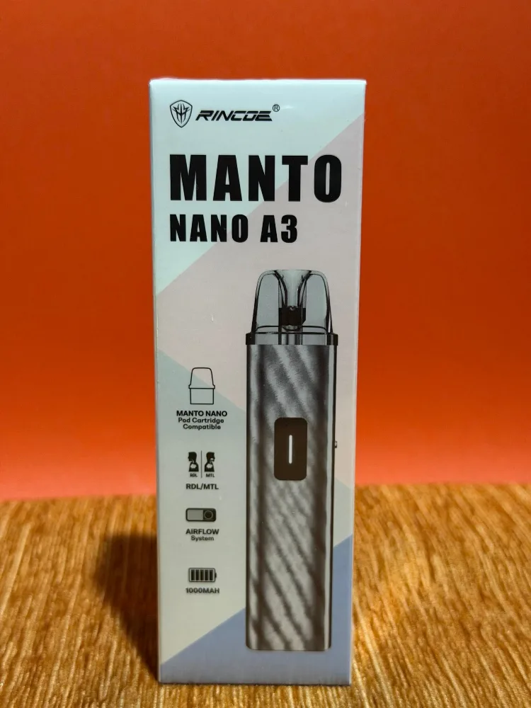 Vape Rincoe Manto Nano A3 Pod System Kit 1000mAh 2ml new (60ml Flavour Juice free)