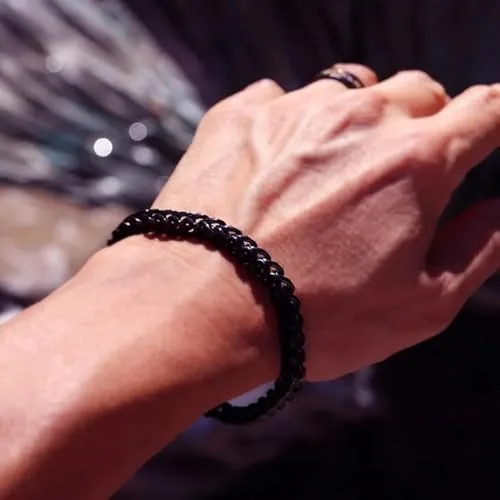 Stainless Steel Bracelet Retro Grey Keel Chain Men'S Thick Bracelet Fashion Accessories Titanium Steel Jewelry