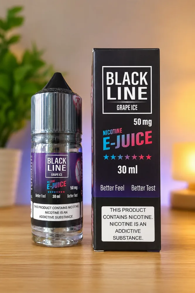 BLACK LINE Nicotine E-Juice 30ml (50mg) – Premium Nic Salt