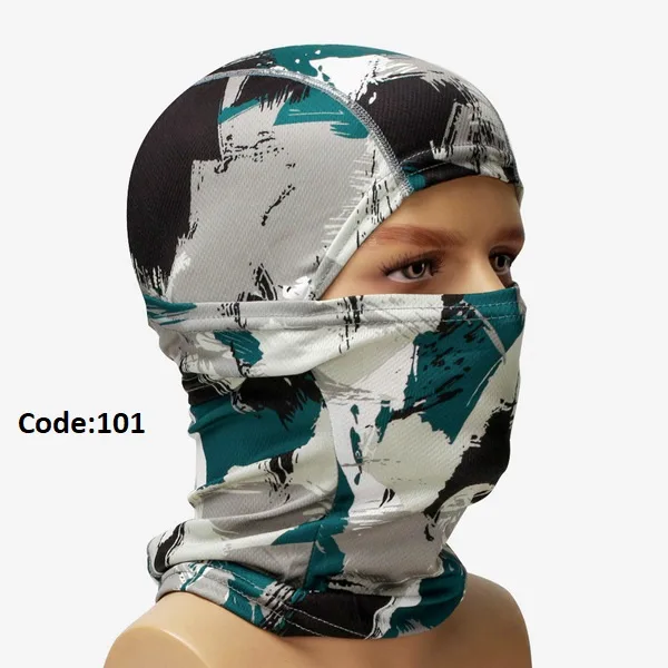 Outdoor Riding Full Face Mask Quick-drying Headgear Motorcycle Bicycle Helmet Inner Hat Neck Breathable Sunscreen Headgear
