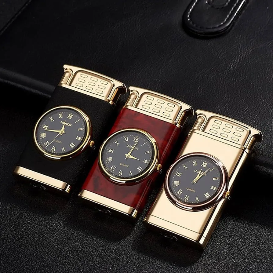 ⌚🔥 Creative Watch Style Blue Flame Gas Lighter