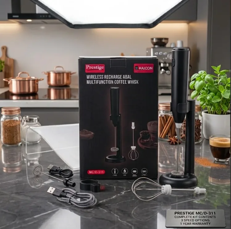 Prestige Mukti Wireless Rechargeable Multifunction Coffee Whisk (Model MC/D-311)