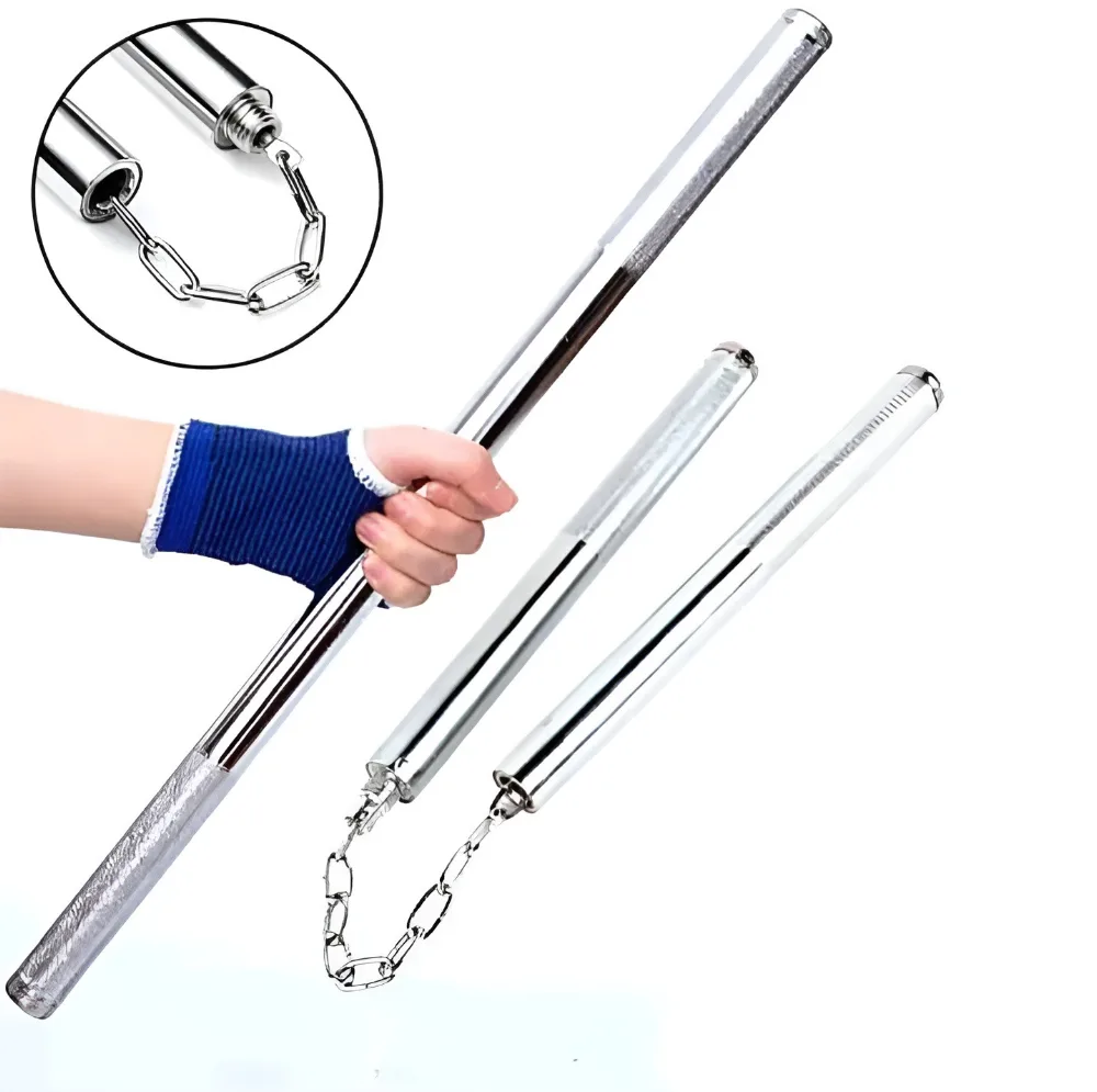 Stainless Steel Nunchaku Classical bruce lee style, Martial Arts Training Practice Metal Durable Nunchaku Sold By Fight Fitness